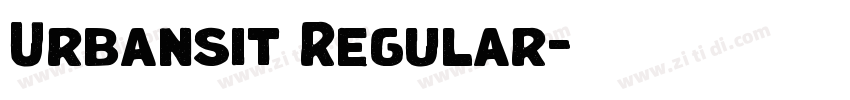 Urbansit Regular字体转换